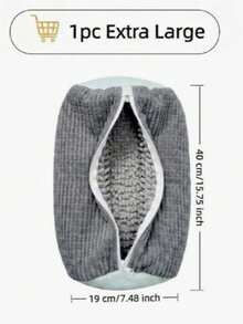 Reusable Sneaker Washing Bag, Suitable For Washing Machine, Shoe Shaped Bag To Maintain Shoe Form, Deep Cleaning Mesh Protection Bag For Sneakers And Loafers, Shoe Care Essential (Yellow/Grey) - Multicolor - View 11