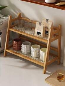 1 PC LargeCapacity MultiFunctional Adjustable Anti Moisture Drawer Shelf Kitchen Adjuster Cup HolderNew Chinese Style Multifunctional Storage Cabinet For Kitchen Bathroom Office Living Room Balcony Old Bunk Bed Home Organizer Trending - Multicolor - View 2