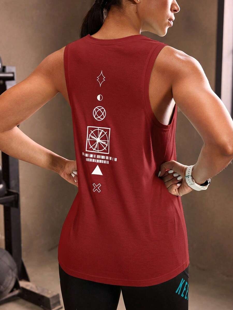 Powerista 女款圓領無袖極簡運動T恤