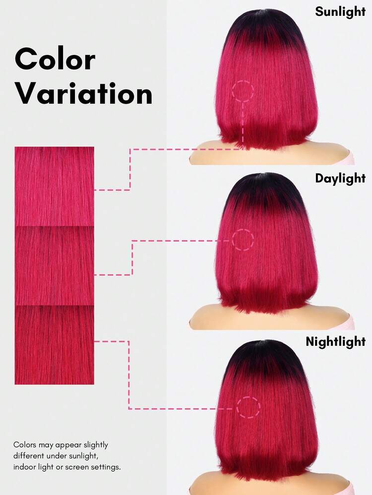 T1B/Burg Bob Wig Human HaIr 4x4 Lace Front Wigs For Women Straight Ombre 99J Burgundy Human Hair Pre Plucked 180% Density Transpaent Lace Frontal Wig Short Bob Wig 10-12 Inch - SNATURAL/BUG - View 12