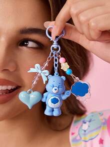 SHEIN X Care Bears Cartoon Bag Creative Hanger, Keychain, Gift - Blue - View 6