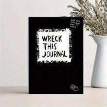 《Destroy This Journal》撕頁式壓力釋放筆記本，包含趣味挑戰，放鬆減壓焦慮日記，頁數不固定，抽拉式設計，軟封面，適合成人、學生與治療師 - 多色 - 查看 2