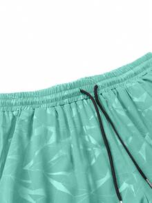 Gym Rark Men's Geometric Print Drawstring Waist Pocket Casual Sports Shorts, Gym - Mint Green - View 3