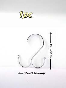 1/5/10/20Pcs Heavy Duty S-Hook Rack, Multi-Purpose Thickened Metal Hooks For Kitchen, Bathroom, Dorm & Home Organization - Multicolor - View 2