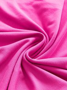 ROMWE Goth Top tubo ajustado versátil estilo Y2K Hot Girl - Rosa Fucsia - Ver 4