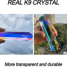 彩色水晶捕光器棱鏡吊飾，彩虹製造玻璃水晶棱鏡裝飾品，窗戶居家花園懸掛水晶捕光器美學裝飾 - 默認 - 查看 8