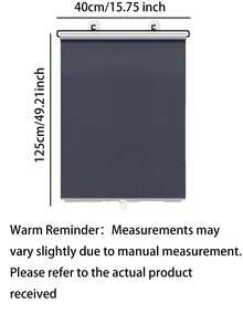 No Drill Installation, Worry-Free And No Wall Damage: No Need For Drilling, No Tools Required, Fixed With Suction Cups/Adhesive, Suitable For Rental Homes And Households. Effective Blackout, Creates A Comfortable Environment: High-Density Fabric Effectively Blocks External Light, Suitable For Balcony/Kitchen To Shield Strong Light And UV. - full shading - View 7