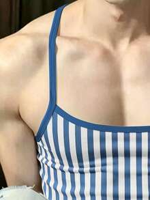 Tirantes ajustados a rayas para hombre en verano - Multicolor - Ver 4