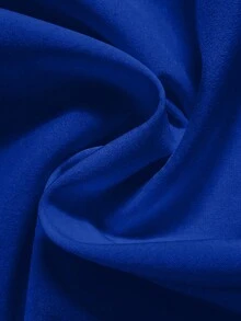GlowEve CURVE 大尺碼優雅後領蝴蝶結襯衫 - 藍色 - 查看 4