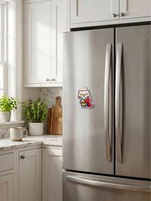 POKOJA LAND Angel Cat Holding Dinosaur Fridge Magnet, 1pc,Cute Refrigerator Magnet, Strong Magnetic Acrylic Meme Kitchen Decor, Cat Lover Gift, Liberty Equality Fraternity,PokojaLand&Luluni - 1PC - View 5