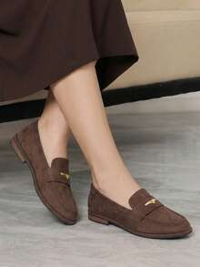 Sleekvia Women's Flat Shoes - Brown - View 4