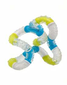 1pc Braintools Imagine Tangle Twist Twisty Link Fidget, Smooth Rounded Interlocking Loop, Flexible Hand Rotation Accessory, Non-Sticky Glossy Finish, Portable Desk Focus Item For Travel - Multicolor - View 5