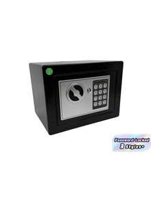 Small Password Safe | Electronic Lock Safe | 3-8 Digit Password Safe | Steel Safe With Two Keys And Password, For Storing Cash And Jewelry - multicolor - View 1