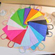 6/12 Pcs Thickened  Kraft Paper Bags, Small Size, Universal Bags For Gift Wrapping & Shopping, Suitable For Mother's Day And All Festivals - View 5