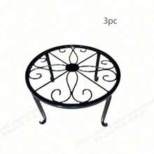 1/3 Pcs Heavy-Duty Rust-Proof Metal Plant Supports, Sturdy Holders For Potted Plants. Suitable For Flower Pots And Metal Garden Containers. Decorative Indoor Home Decor, Space-Saving Storage Rack. - multicolor - View 11