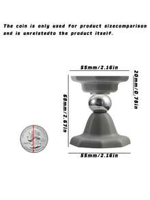 6.8Cm/2.68In Strong Magnetic Door Stopper, Magnetic Door Stoppers For Bottom Of Door Magnetic Door Stop, Double-Sided Adhesive Tape,Decorative Matte Black,White And Gray Door Stopper, Noise Reduction Silicone Made, Easy Install No Drilling - 6.8Cm door stall - View 4