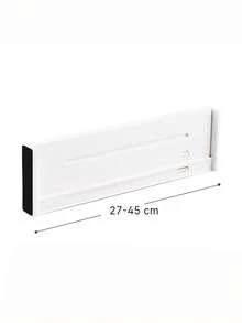 1PC Solid Drawer Divider, White ABS Adjustable Partition For Drawer Organizer, Home Bedroom Room Decor, Fall Holiday Decoration - White - View 4