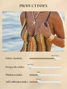 Aralina Boho Festival Zigzag Pattern Ruche Front One Piece Swimsuit With Swim Bag - Brown - View 13