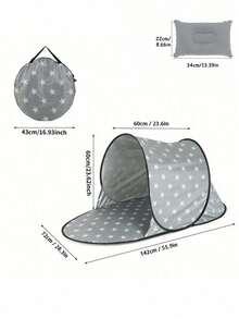 Quick-Open Beach Tent - 30s Fast Setup UV Protection Sun Shelter,Lightweight Portable Sunshade For Beach, Camping, Music Festivals & Outdoor Activities - Family Essential Travel Gear - A - View 11