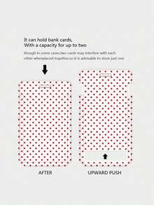 1 buah Tempat Kartu Geser Gaya Kartun Motif Polkadot ABS. Tempat Kartu Gelang Pelajar, Tempat Kartu Pelajar Wanita, Pelindung Kartu Identitas Bus, Pelindung Kartu Kampus Pelajar - warna-warni - View 5