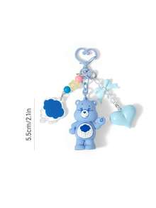 SHEIN X Care Bears Cartoon Bag Creative Hanger, Keychain, Gift - Blue - View 4