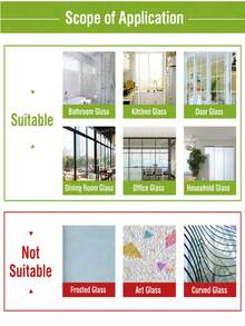 Static Water Ripple Window Film, Privacy 3D Laser Glass Sticker, Light Transmission Non-Transparent Decorative Window Cover For Bathroom, Bedroom And Kitchen - White - View 4