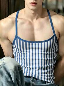 Tirantes ajustados a rayas para hombre en verano - Multicolor - Ver 3