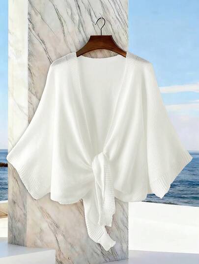GlowEve Women's Solid Color Casual Versatile Daily Wear Cardigan