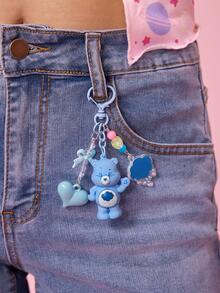 SHEIN X Care Bears Cartoon Bag Creative Hanger, Keychain, Gift - Blue - View 5