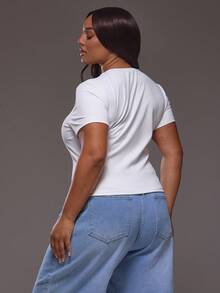 MUSERA Camisetas de Tallas grandes - Blanco - Ver 4