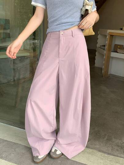 DAZY Women's Casual Loose Pink Long Pants
