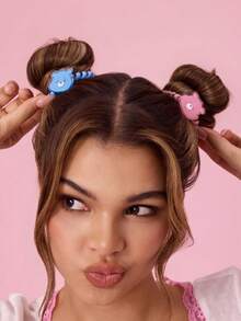 SHEIN X Care Bears 接髮髮箍套組 - 彩色 - 查看 4