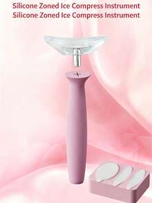 1PC Face Ice Silicone Face Ice Grid Ice Roller Makeup Products Face Ice Tool - Multicolor - View 9