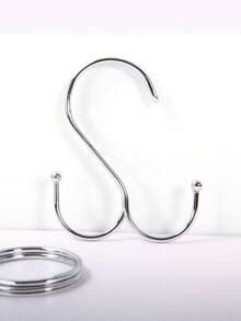 1/5/10/20Pcs Heavy Duty S-Hook Rack, Multi-Purpose Thickened Metal Hooks For Kitchen, Bathroom, Dorm & Home Organization - Multicolor - View 6