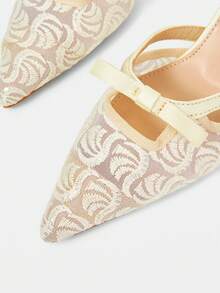 CUCCOO HITCHD Women's Pointed Toe Buckle Design Daily Versatile Fashion High Heels - Champagne - View 10