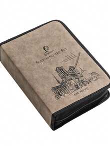 Four Options Of Sketch Pencil Sets With 39/57/81/105 Pieces Are Available. This Professional Charcoal Art Set Is Perfect For Sketching And Figure Drawing. It Comes With A Portable Canvas Storage Bag And Is Cost-Effective. - Sets - View 2