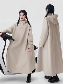 Heavy-Duty Outdoor Multifunctional Cycling Raincoat, Extra Large And Widened, With Hood, Waterproof, Suitable For Cycling, Backpacking, Hiking, Fishing, Commuting, Outdoor Adventures And Work, Reusable, A Must-Have For Outdoors, Gardening, Travel, Portable, Beach, And Graduation Season - multicolor - View 10