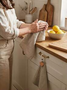 4 Packs Wooden Heart Towel Clips Kitchen Dishcloth Holder Bath Hand Towel Rack Non Slip Instant Hanging Rings Space Saving Versatile Hooks For Home Kitchen Bathroom Organization Storage Decorative Sturdy Grips Multipurpose Helper - Khaki - View 9