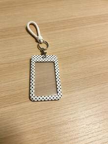 1 buah Tempat Kartu Geser Gaya Kartun Motif Polkadot ABS. Tempat Kartu Gelang Pelajar, Tempat Kartu Pelajar Wanita, Pelindung Kartu Identitas Bus, Pelindung Kartu Kampus Pelajar - warna-warni - View 2