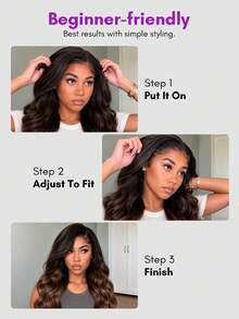 ALL READY WIG T1B/4 Ombre Highlight Bob Wig Human Hair 14 Inch Body Wave Bob Wig Loose Wavy 8x5 Lace Front Glueless Drawstring Wig Pre Plucked 180% Density Ready To Go Wig - T1B/4 - View 13