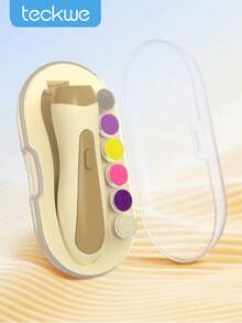 Teckwe Electric Nail Grinder, Newborn Baby Nail File - Brown - View 1