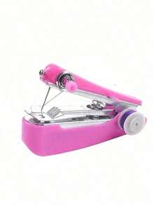 1pc Mini Manual Portable Sewing Machine, Multi-Functional Mini Handheld Sewing Machine, Suitable For Household Travel Use, Student Use Hand Sewing Machine, Small Sewing Machine, Lightweight Sewing Gadget, Quick Repair, Sewing Machine Accessories, Quick Stitching, Easy Mending, Household Essential, Travel Emergency, DIY Crafting, Simple Operation - multicolor - View 9