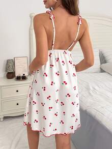 Moonlight&Mama Moonlight & Mama Spring/Summer Basic Simple Butterfly And Heart Print Knitted Maternity Nightgown - Light Grey - View 2