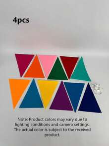 Vibrant Rainbow Flag Garland - Multicolor Felt Fabric Flags, Ideal For Birthday Party, Wedding, Graduation, Celebration, Event Decor | Fun Design | Felt Fabric Bunting, Rainbow Party Decorations, Multicolor Pennant String, Birthday Party Holiday Decor (Rainbow Colors), Family Gathering - multicolor - View 12