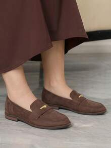 Sleekvia Women's Flat Shoes - Brown - View 6