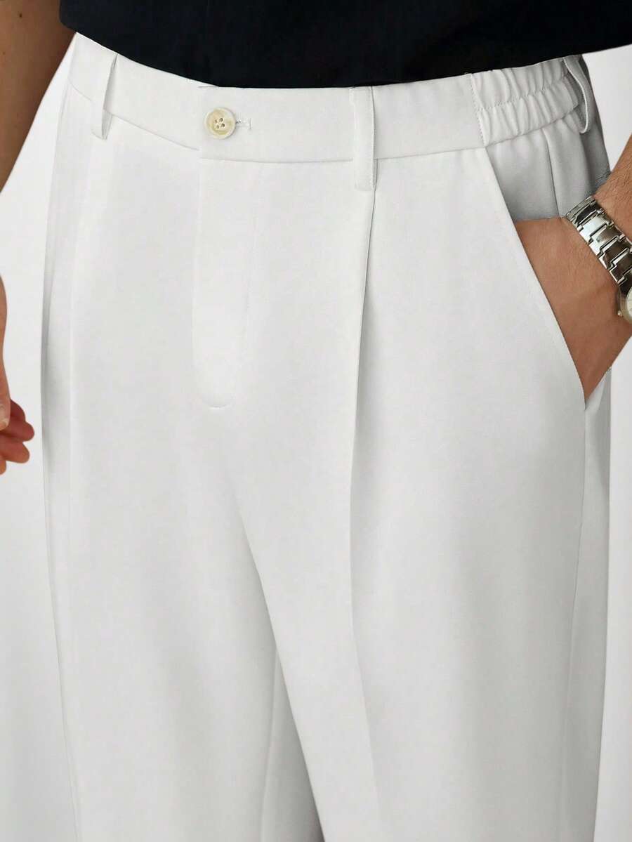 Core Aspect Men's Versatile Business Commuter White Pants