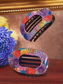 Frida Kahlo X SHEIN Joint Hairpin - Multicolor - View 2