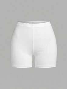 CovetEZ 2 piezas/Set Leggings ajustados de unicolor talla grande, ropa funcional de verano - Multicolor - Ver 5
