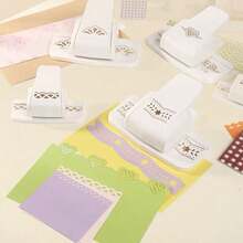 1pc DIY Lace Embossing Machine, Artistic Hole Punch, Cute Edging Tool, Scrapbooking Hole Punch - multicolor - View 2