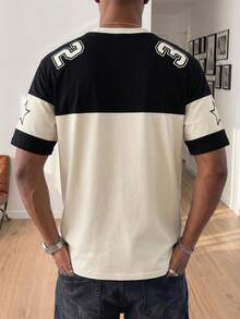 Manfinity Gritte Field Men's Minimalist Printed Round Neck Short Sleeve T-Shirt - Multicolor - View 2
